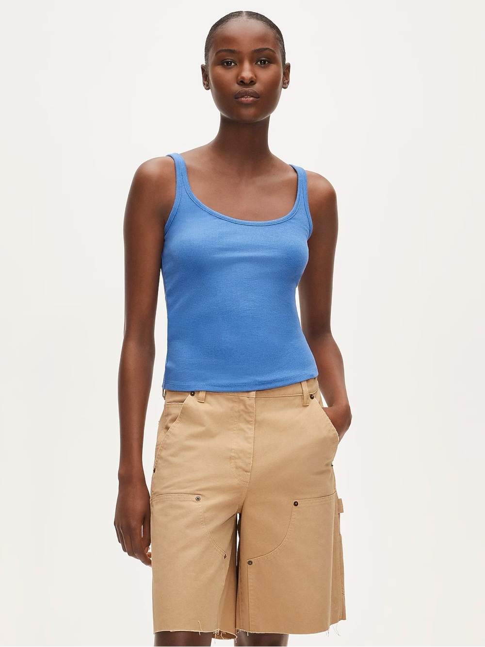 J.Crew Perfect Rib Scoopneck Tank Top
